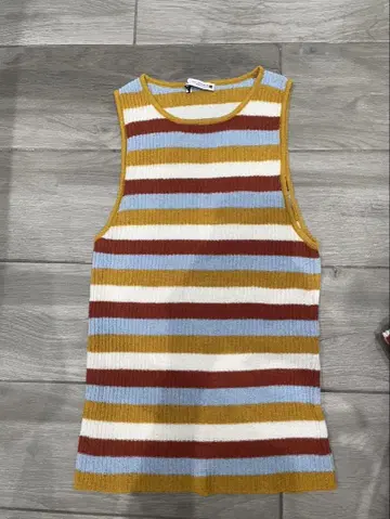 ZARA 리브 멀티 컬러 스트라이프 셋업