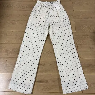 MOUSSY 마우지 도트 스트레이트 팬츠 프리 미사용 택 포함
