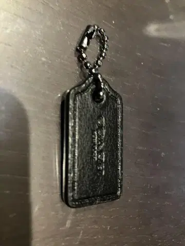 블랙 가죽 참 약 3.5cm