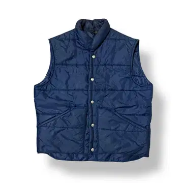 70년대 ~ 80년대 JCPenney 퀼팅 베스트 빈티지 네이비