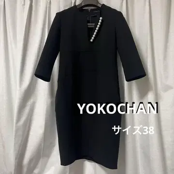 새상품급 YOKOCHAN 요코  펄 원피스 사이즈 38 블랙