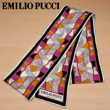 EMILIO PUCCI / 롱 스카프 네커치프 실크 이탈리아제