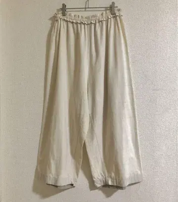요건 레일 카디 코튼 와이드 팬츠 바바구리
