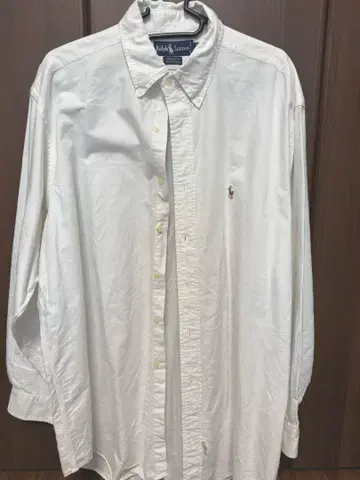 Ralph Lauren 화이트 버튼 다운 셔츠