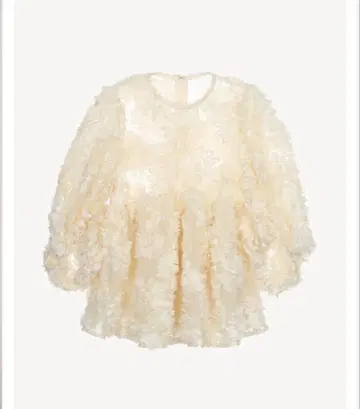Acka. flower peplum blouse 베이지