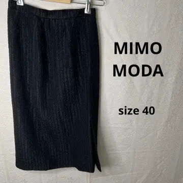 미모모다 MIMOMODA 스커트 블랙 40(L) 사이즈 슬릿 미품