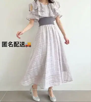 마제스틱 레곤 더블 카라 코르셋 원피스 그레이 XS