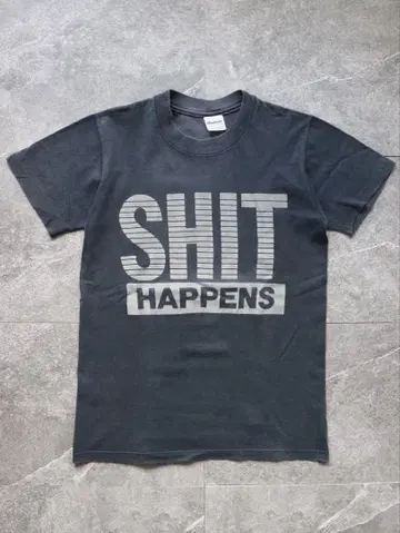 90s SHIT HAPPENS 티셔츠 넘버나인 원본 건즈 시절