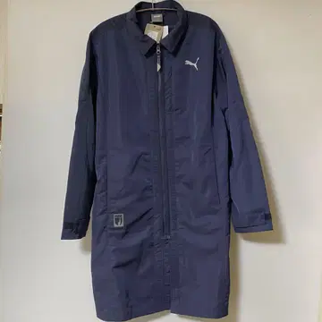택 포함 PUMA 푸마 남성용 발수 얇은 소재 롱 코트 자켓 L