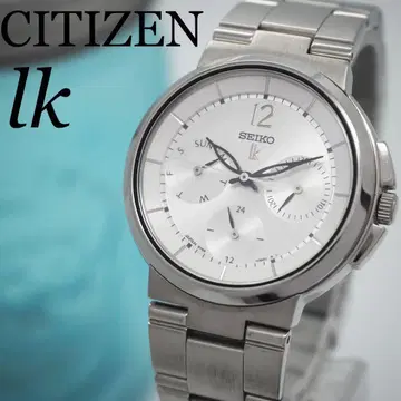 503 SEIKO 시계 루키아 3점 캘린더 여성용 실버 lk
