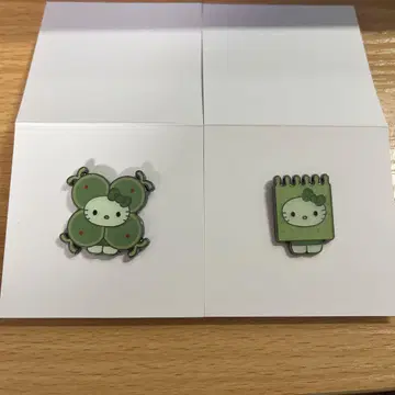 일본관 조류 키티 핀 배지 시아와세모 스지털케이소