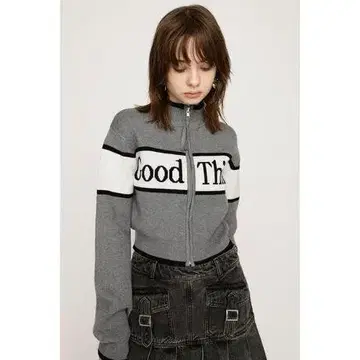SLY LINE LOGO ZIP 가디건