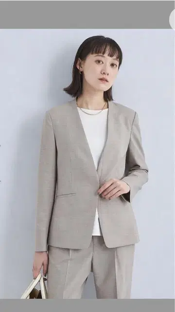 [새상품] 그린 라벨 릴랙싱 노카라 자켓