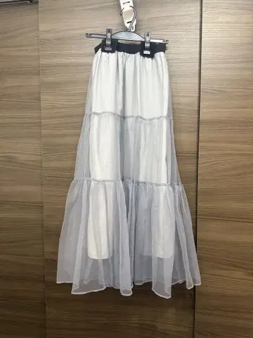 La boutique BonBon 플레어 스커트 그레이 사이즈 F