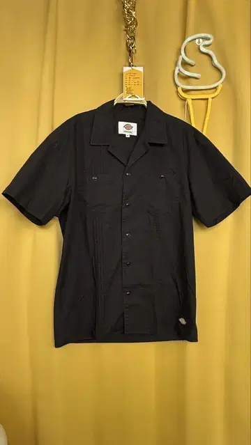 Dickies 반팔 셔츠 블랙 M 쿠바 셔츠