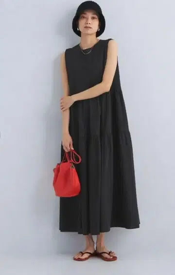 그린 라벨 릴랙싱 컷 티어드 원피스