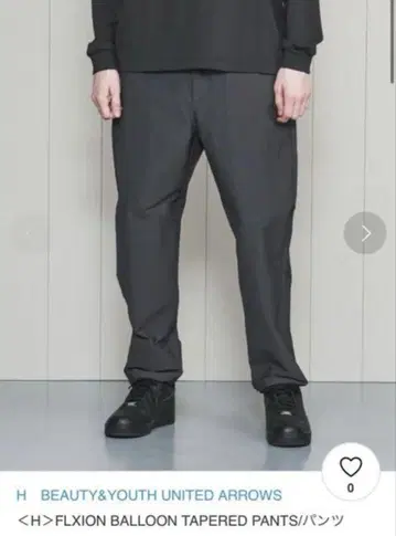 <H> FLXION BALLOON TAPERED PANTS