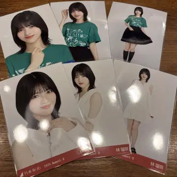 노기자카46 브로마이드 T셔츠 미야기 맨투맨 6종 컴프 하야시 루나