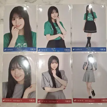 노기자카46 카와사키 사쿠라 미야기 티셔츠 맨투맨 6종 컴프 브로마이드