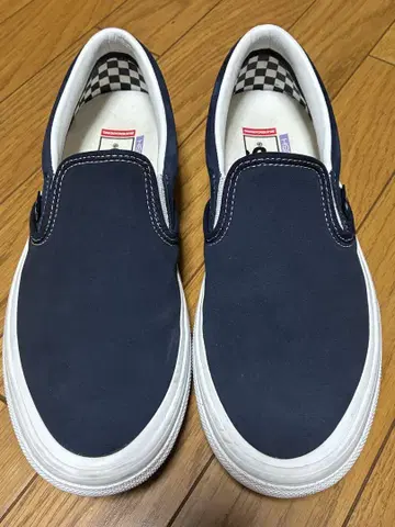 VANS 슬립온 네이비 스케이트 27.0cm