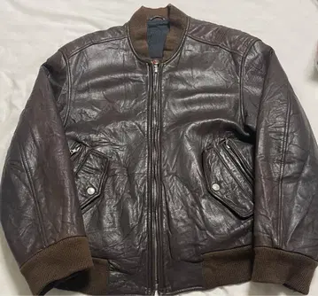 90s HUGO BOSS 가죽 자켓 블루종