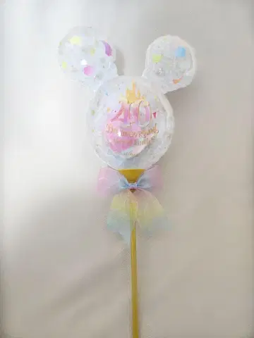 [새상품] 도쿄 디즈니 리조트 40주년 손잡이 벌룬
