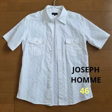 [ JOSEPH HOMME ] 화이트 숏 슬리브 셔츠 Size46