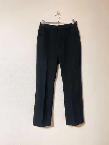레이지블루 블랙 슬랙스 스트레이트 핏