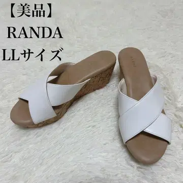 [ 새상품급 ] RANDA 크로스 웨지 샌들 LL 사이즈 웨지 샌들