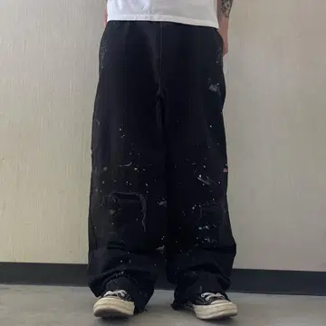 dickies 더블니 배기 팬츠 와이드 레그 그런지 페인터