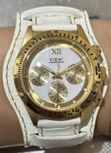 미사용품 VIDA 비다 플러스 남성용 여성용 손목시계 화이트