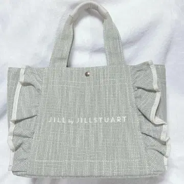 JILL BY JILLSTUART 프릴 토트 라이트 그린 라메