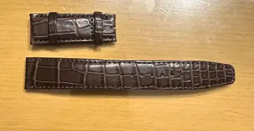 긴자 RASIN IWC 포르투기즈용 크로커다일 벨트 브라운 폭 20mm