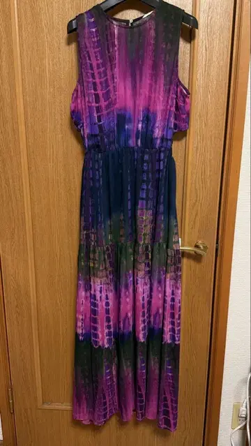 [Desigual] 슬리브리스 롱 원피스 XL 보라색