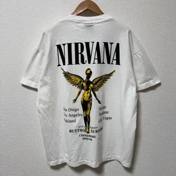 닐바나 티셔츠 L giant NIRVANA 스마일 B325