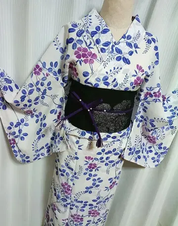 카루큐로 유카타 고기능 폴리에스테르 산뜻한 어른 유카타