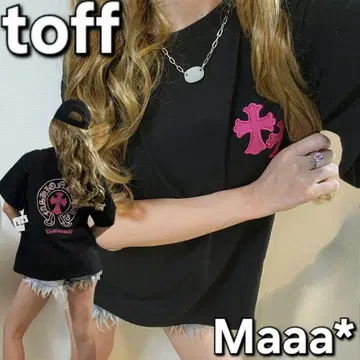 셀렉SHOP toff 크로스 모티브 핵귀욤 T셔츠