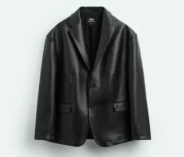 오버사이즈 인조 가죽 블레이저 수트 ZARA limited 자라