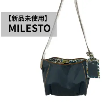 [미사용 새상품] MILESTO 숄더백 사코슈 교통카드 지갑 포함 꽃무늬