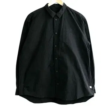 MASTER&CO. 면 린넨 긴팔 셔츠 블랙