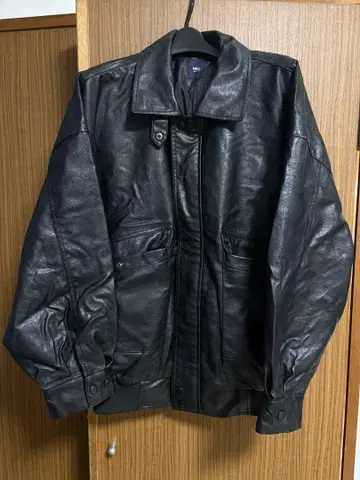 MNL 블랙 가죽 자켓