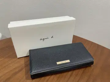 새상품급 agnes b 지갑 블랙 장지갑 롱 대용량