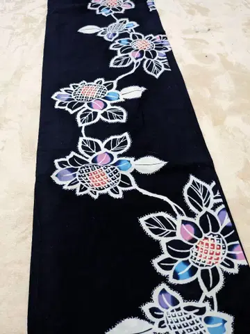 해바라기 감색 유카타