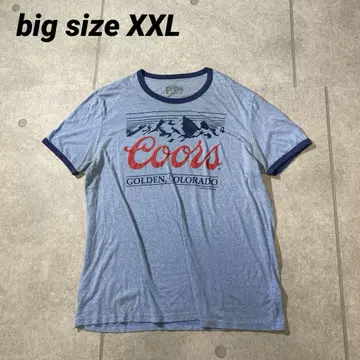 빅 실루엣 XXL 기업 90년대 링거 티셔츠 COORS 쿠어스