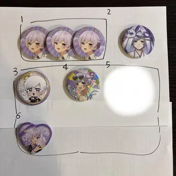 이레귤러 다이스 초토 캔뱃지 세트