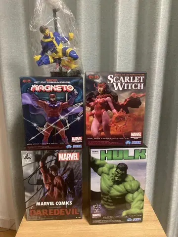 MARVEL 캐릭터 총 5점 SET 사이클롭스 헐크 매그니토 외