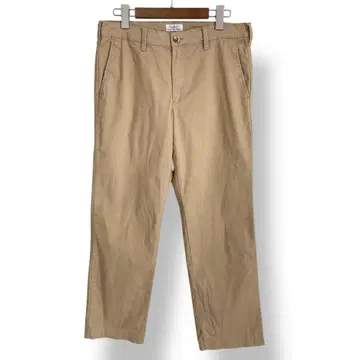 Hanes 헤인즈 치노 팬츠 와이드 팬츠 노턱 베이지 아웃도어