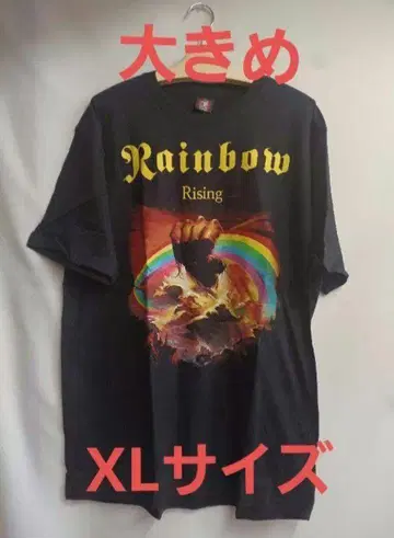 밴드 티셔츠 RAINBOW 레인보우 RIGING XL 사이즈