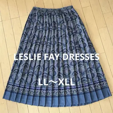 LESLIE FAY DRESSES 롱 플리츠 기하학 패턴 에스닉 올 패턴