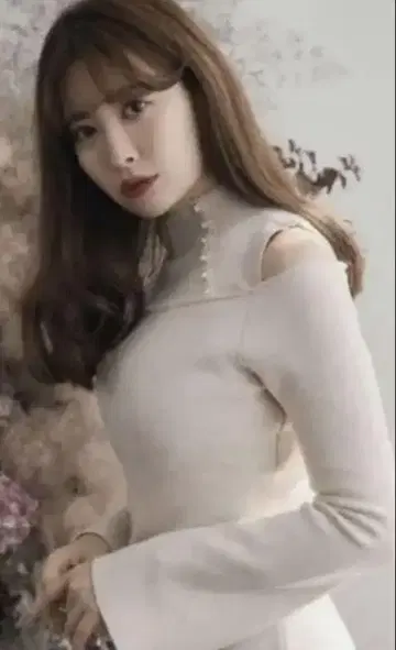 cut-out shoulder knit dress/Her lip to